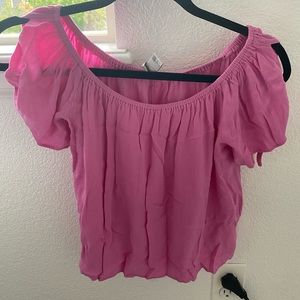 Forever 21 pink crop top small